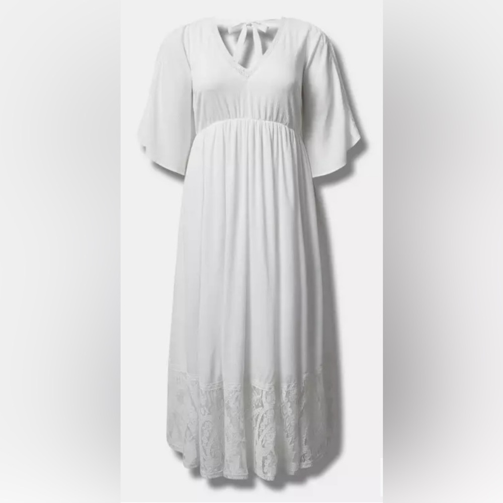 Torrid White Maxi Dress